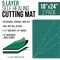 18" x 24" Self-Healing Cutting Mat 5-Ply (2 Pack) - Double-Sided Green/Black Craft Mat, Non-Slip Cutting Mats for Crafts, Sewing, Quilting, Scrapbooking